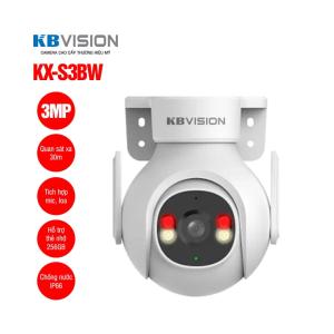 Camera Wifi thông minh KBVISION 3.0MP, công nghệ AI phát hiện chuyển động, đèn báo động, kết nối Bluetooth, lưu trữ 256GB, bảo vệ toàn diện cho ngôi nhà bạn