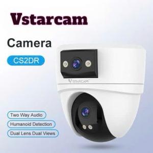 THEO DÕI MỌI ĐỘNG TÁC NGAY LẬP TỨC, VStarcam CS2DR camera wifi 2MP dual lens, quay xoay 340°/90°, night vision màu, phát hiện con người, báo động tự động, lưu trữ thẻ 256GB