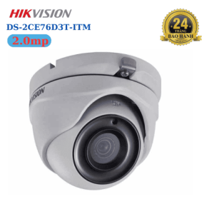 GIÁM SÁT 24/7, Hikvision DS-2CE76D3T-ITM 2MP, hỗ trợ WDR 120 dB, 3D DNR, OSD điều khiển từ xa, tín hiệu 4 trong 1, theo dõi rõ nét mọi điều kiện ánh sáng, thiết bị ổn định, an ninh tin cậy