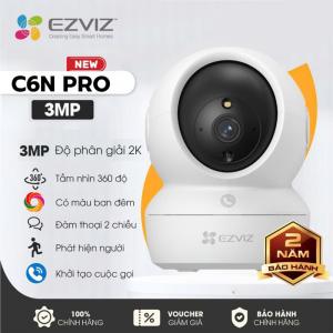 Camera An Ninh Ezviz C6N Pro 2K, Quan Sát 360°, Hình Ảnh Siêu Rõ 3MP, Phát Hiện Người & Thú Cưng, True WDR Chống Ngược Sáng, Ghi Âm & Ghi Hình Toàn Diện