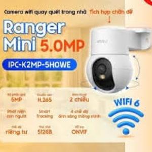 Imou Ranger Mini 5MP Camera IP WiFi, ánh sáng kép + IR 10m, theo dõi thông minh, phát hiện người, quay quét 360°, kết nối WiFi 6, MicroSD 512GB, ONVIF – bảo vệ gia đình mọi lúc