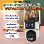 VStarcam CS621DR Dual Lens Wifi Camera, hai mắt không điểm mù, ánh sáng kép full color, AI human detection, hỗ trợ 4 người xem cùng lúc, IP66, màn hình kép, quản lý từ xa qua app
